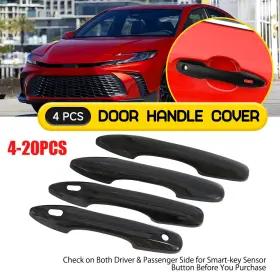 Mbsg-camry-18-25-by Auxito 4-20x For 2018-2025 Toyota Camry Gloss Black Door Handle Covers With Smartkey