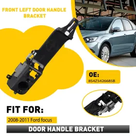 Mbszj-focus-08-11fl Auxito Driver Side Door Handle Exterior Front Bracket Left For Ford 2008-11 Focus New