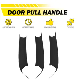 Mfs-x3-10-17m Auxito Inner Handle Interior Door Panel Trim Cover For Bmw X3 F25 F26 2011 2017 Black