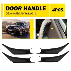 Mfs-x3-18-24b Auxito 2/4pcs Interior Inside Door Handle Pull Cover Trim Kit For Bmw X4 G02 2019-2024