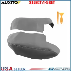 Mfsp-ridgeline-06-14g Auxito Front Door Panel Armrest Cover Fit Honda Ridgeline 2006-2014 Leather Gray 2-10x