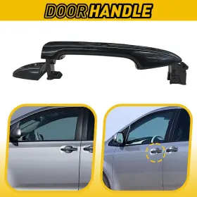 Mrt123reptya462124 Auxito Exterior Door Handle For 09-12 Toyota Venza 11-15 Sienna Front Driver Side Lh