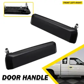 Ni13-11-102 Auxito Front 2pcs Exterior Door Handle Lh Rh Black Fits Nissan Sentra 83-86 Xe 84-86 Se