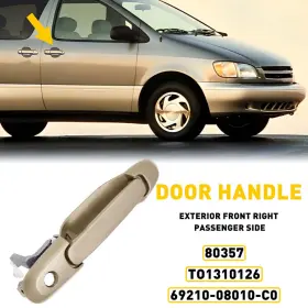 To1310126 Auxito 0357 For 1998-2003 Toyota Sienna Exterior Front Passenger Side Right Door Handle