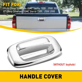 Wmbsg-silverado-99-6 Auxito For 1999-06 Chevy Silverado/sierra Gmc 1500 3500 2500 Tailgate Door Handle Cover