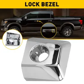 Xpd-msg-76511 Auxito For 2016 2017 2018 Nissan Titan Xd Left Driver Door Handle Key Bezel Cover Trim