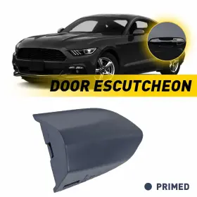 Xpd-msg-7652 Auxito 1x Black Door Handle Key Lock Cover Bezel For Ford Mustang 2015-2024 Driver Side