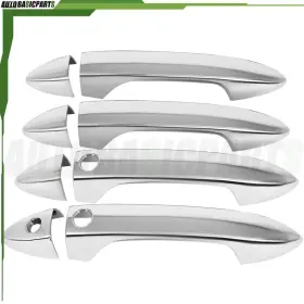 Basic-autoparts 13852412 For 2013-2017 Honda Accord Exterior Door Handle Cover Chrome Left Right Side