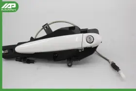 129.bm1s08 Bmw 06-11 E90 328i E9x White Right Side Door Handle With Lock Assembly Oem
