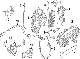 51-21-5-a69-052 Bmw Genuine 2022-2024 - Handle Outside