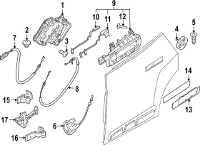 51-22-5-a0c-9a2 Bmw Genuine Handle Outside