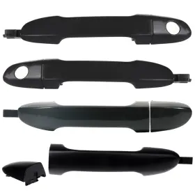Book-autoparts 13144937 For 04-2009 Kia Spectra Exterior Smooth Black 4x Right Left Side Door Handle