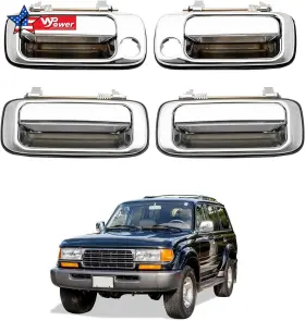 6921060010 Bp Autoparts Chrome Front And Rear Outer Door Handle Lh Rh For Toyota Land Cruiser 80 Series