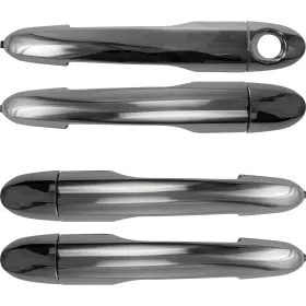 2442-0006c4 Brock 4 Piece Chrome Outside Door Handle Set For Fiat 500l Left Right Front Rear