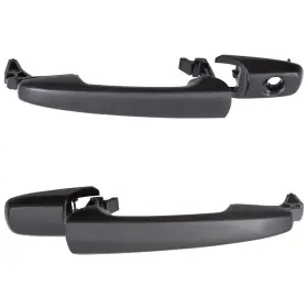 3442-0119bk-lr Brock Pair Outside Door Handles Fits Fusion Milan Zephry Mkz Front Exterior Set With Cap