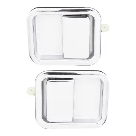 Ads1525lr Brock Supply Pair Outside Door Handles For Jeep Wrangler With Full Doors Chrome Exterior Set