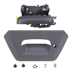 Ads3027c2 Brock Supply Textured Black Tailgate Handle And Gray Bezel Set For 02-06 Avalanche