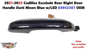 84952387 Cadillac 2021-2025 Escalade Rear Right Door Handle Dark Moon Blue With Led