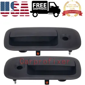 Gm1311195 Carprofixer 655506576919 For 1996-2014 Chevrolet Express 1500 2500 2pcs Exterior Door Handle Set 25756593