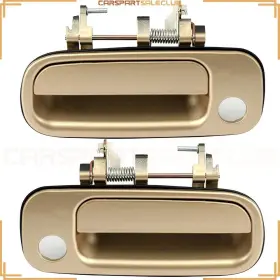 10003036 Carspartsaleclub 2xgold Exterior Door Handles For Toyota Camry 92-1996 4-door Front Left And Right
