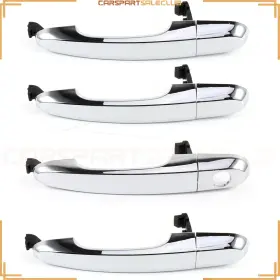 10020778 Carspartsaleclub 4x Door Handles For 2011-15 Kia Sorento Silver Exterior Front Rear Rh Lh Side