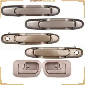 10022487 Carspartsaleclub 4xoutside 2xinside Door Handles Lh&rh Beige For Toyota Sienna 1998-2003 3.0l V6