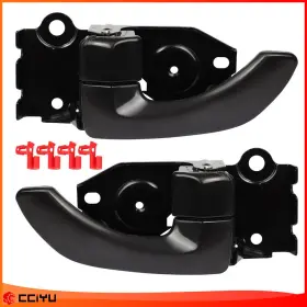 Ze128584g01 Cciyu 2pcs Front Left Right Interior Door Handles For 2001-2006 Hyundai Santa Fe