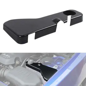 Meg2025091602 Cherocar Front Engine Bay Coolant Tank Cover Trimfor 11 Dodge Challenger/charger Carbon