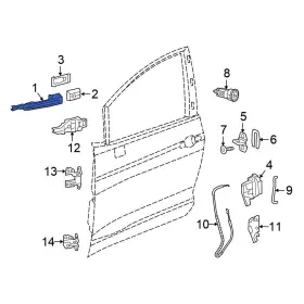 5rr18axrae Chrysler Oe For Pacifica 18-24 Front Right Outer Exterior Door Handle
