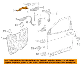 1sz26pwqah Chrysler Oem 19-22 Cherokee Front Door Lock Hardware-handle Outside