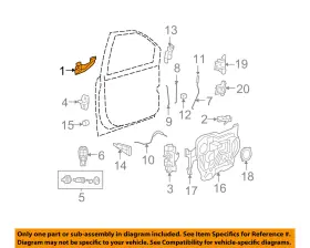 1na54jrpaf Chrysler Oem 4jrpaf Oem-outside Exterior Door Handle Right