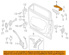 6qm61lxhaa Chrysler Oem 15-22 Renegade Rear Door Lock Hardware-handle Outside