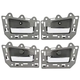 12330966 Csdex Chrome Interior Door Handle Front Rear Left Right For Jeep Cherokee Plastic Gray