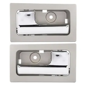 12330968 Csdex Interior Silver Door Handles Front Rear Left Right Fits Ford F-150 F-250 97-08