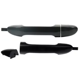 12339306 Csdex Black 2x Door Handle Rear Left Right Side For Kia Spectra 04-09 Exterior Smooth