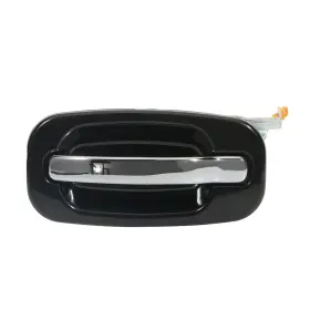 12426039 Csdex Silver Black Exterior Housing Door Handle Rear Left For Cadillac Escalade 02-06