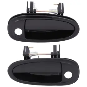 12518995 Csdex 2x Door Handles Polished Black Exterior Front Left Right For Toyota Avalon 95-99