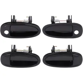 12518996 Csdex 4pcs Exterior Black Door Handle Front Rear Left/right For 1995-99 Toyota Avalon