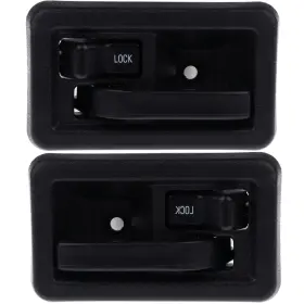 12523186 Csdex 2pcs Black Door Handles Interior Front Left Right For 1991-2004 Jeep Wrangler