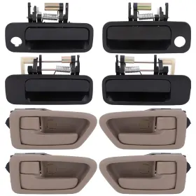 12530550 Csdex 4x Interior Exterior Outside Door Handles For Toyota Camry 97-01 Beige Black