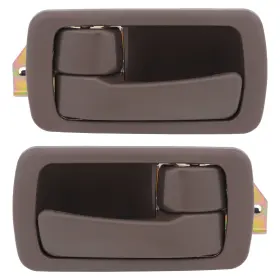 12530551 Csdex 2pcs Interior Brown Door Handles Right Left For 1992-1996 Toyota Camry Textured