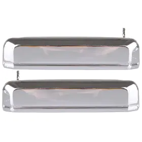 12536626 Csdex Pair Silver Door Handles Chrome Exterior Right Left Side For 82-84 Nissan Sentra