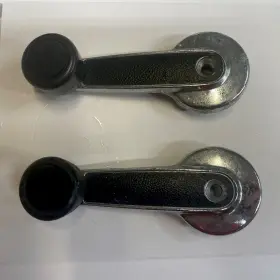 80760-h5000 Datsun Pair Of 1973-1982 B210 B310 Window Regulator Handle Black