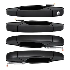 Dedh-sub07-fl Deal Auto Electric Parts Fr Rl Rr-bk-4p 4pcs Left Right Front Rear Side Black