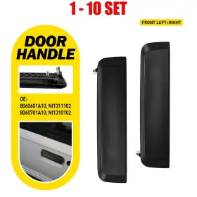 8060601a10 Delightworld9 Professional Black Front Outer Door Handle 2-20x Fit Nissan 1986-1989 1994 D21 Xe Left Right