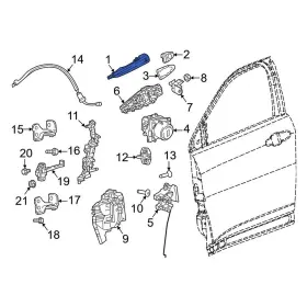 7md83tzzaa Dodge Oe For Hornet 23-25 Front Left Outer Exterior Door Handle