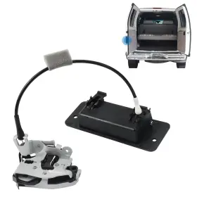 6c2z-15431a03-aa Doraibace Rear Door Latch With Handle - Left Driver Side For Ford E150