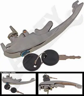 94540 Dorman/help Exterior Door Handle With Keyset Zinc Chrome