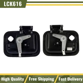 S2qyrp250828s06568 Dorman Door Handle Front Chrome And Black Pair Set For Fits Kenworth Peterbilt