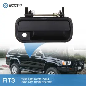 E80226301cp Eccpp 1pc Door Handle For 89-95 Toyota 4runner Black Exterior Front Right Side Outside